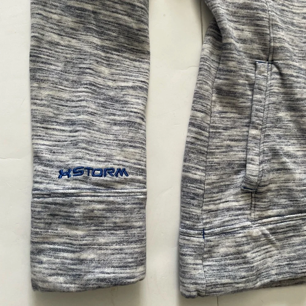 Under Armour Girls Charged Cotton Storm Marble Hoodie Sz 4-6